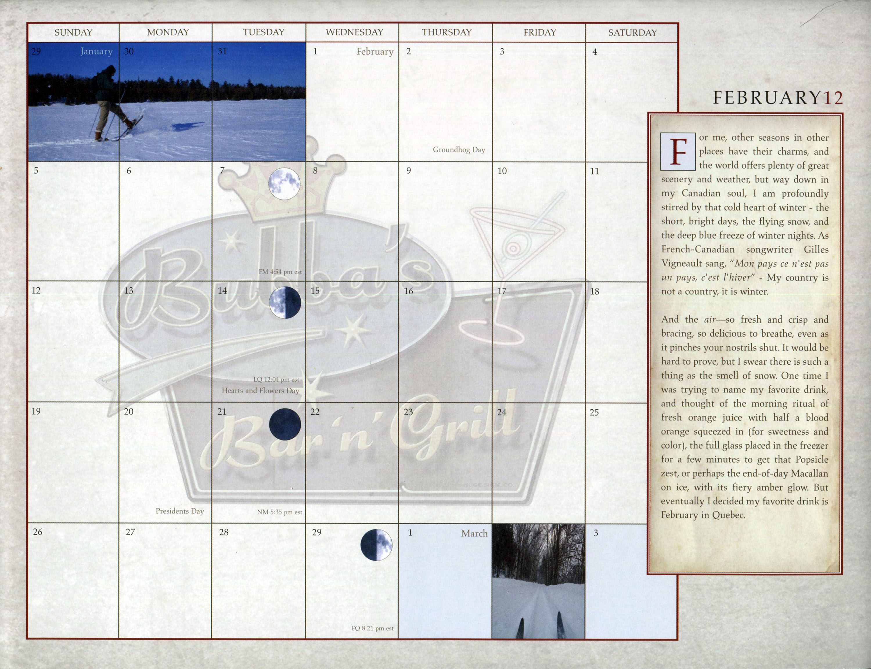 The Rush 2024 Desk Calendar