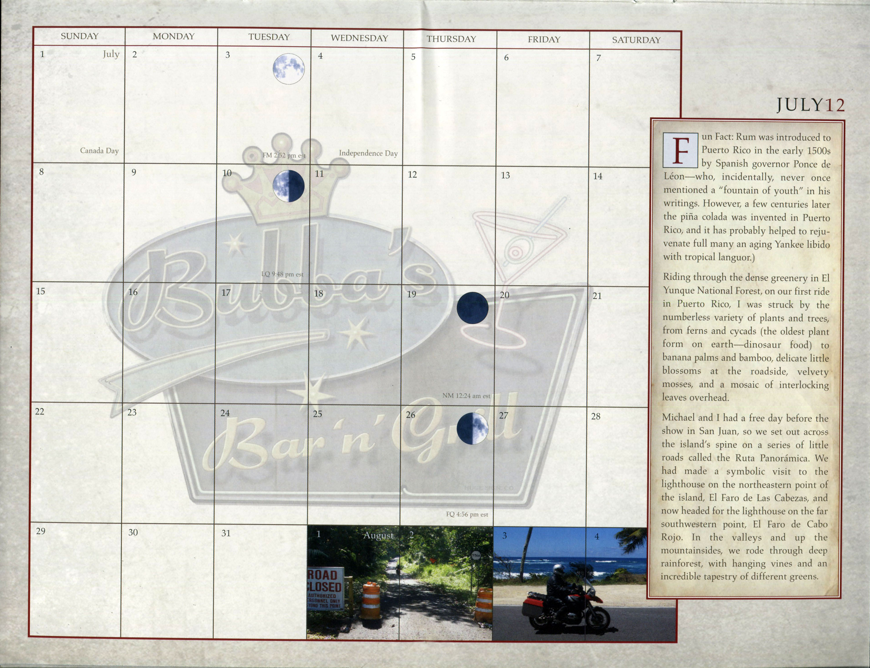 The Rush 2024 Desk Calendar