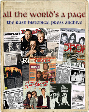 All the World's a Page: The Rush Historical Press Archive